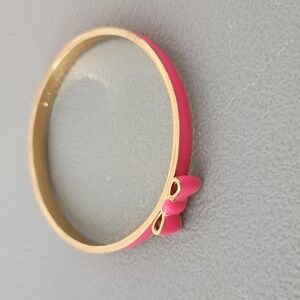 Kate Spade pink bow bangle